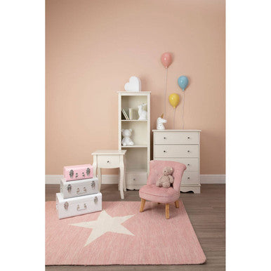 Pink Velvet Kids Chair | Estelle