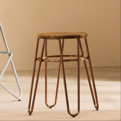 Rose Gold Hairpin Stool | District