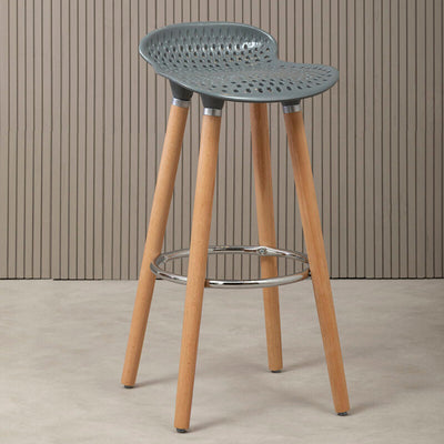Grey Pp Seat Bar Stool | Stockholm