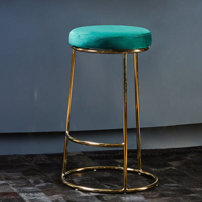 Green Velvet Bar Stool | Manhattan