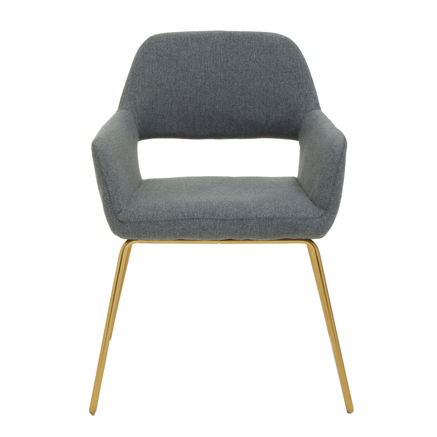 Grey and Gold Dining Chair | Stockholm