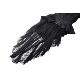 Dark in Love Felicity Gothic Lacey Zip Up Tailcoat Shirt