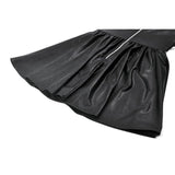 Dark in Love Valentina Red Velvet Mesh Panel Goth Dress