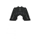 Dark in Love Zuri Vintage Lace Cape with Flowing Sleeves