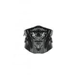 Dark in Lia Punk Love Patent Leather Waist Corset with Metal Accents