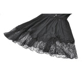 Dark in Love Black Gothic Sweet Bow Lace Lolita Dress