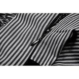 Dark in Love Striped Gothic Mini Dress