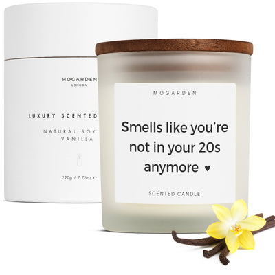 30th Birthday Candle - Luxury Vanilla Soy 220g | 30th Birthday Gift