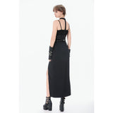 Dark In Love Punk Rib Cage Grommet Waist Cincher