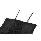 Dark in Love Black Lace Court Lace-Up Camisole