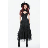 Dark in Love Talia Gothic Longline Metal Boned Corset