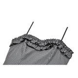 Dark in Love Striped Gothic Mini Dress