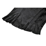 Dark in Love Gothic Velvet Lace High-Neck Top