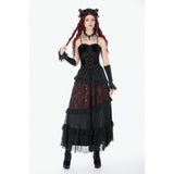 Dark in Love Dark Spliced Lace Maxi Skirt