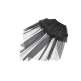 Dark in Love Gothic Tailed Sheer Mesh Petticoat Skirt
