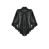 Dark in Love Zuri Vintage Lace Cape with Flowing Sleeves