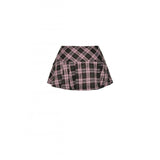 Dark in Love Rowan Punk Pink Plaid Mini Skirt