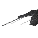 Dark in Love Morrigan One-Shoulder Lace Goth Top in Black