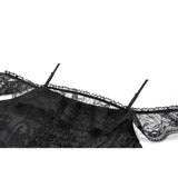 Dark in Love Morgana Gothic Off-Shoulder Lace Hem Dress
