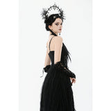 Dark in Love Erzebeth Lace-Up Gothic Arm Warmers
