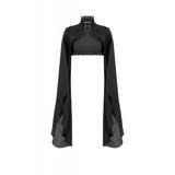 Dark in Love Erzsébet Dramatic Lace Gothic Cape Shrug