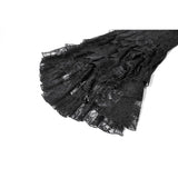 Dark in Love Romantic Gothic Lace Layered High-Low Dress