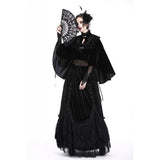 Dark in Love Gothic Elegance Black Lace Fan – Victorian-Inspired Accessory