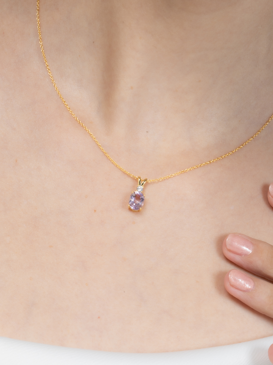 Complete Set - Amethyst Jewellery Set in 18k Gold Vermeil