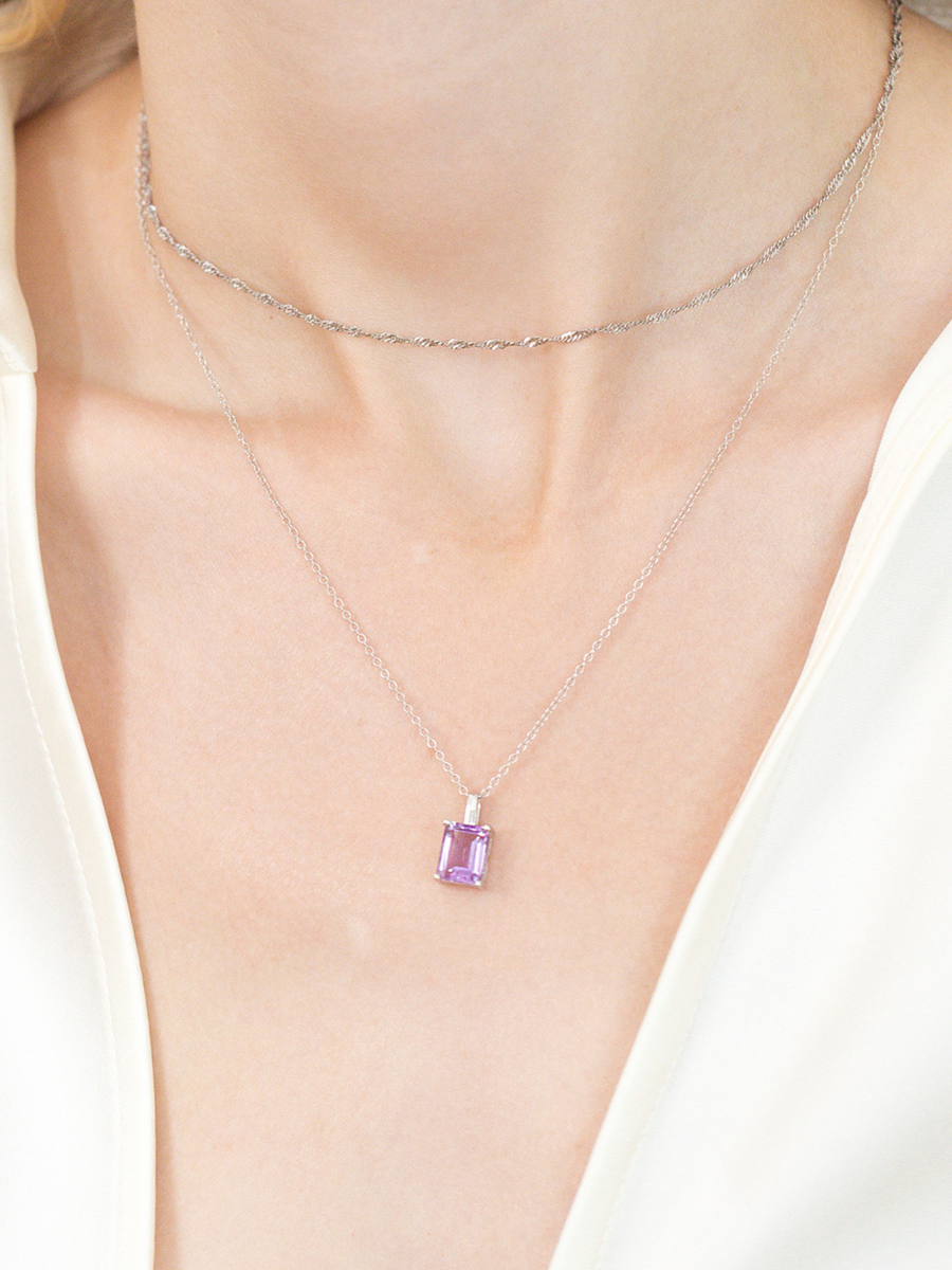 Twisted Chain Necklace in Sterling Silver