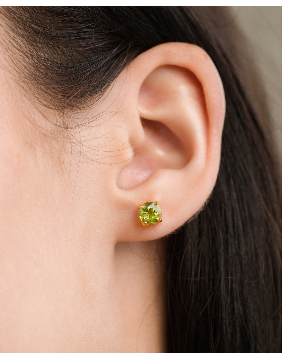 Emerald & Peridot Jewellery Set in 18k Gold Vermeil
