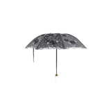Dark in Love Belladonna Embroidered Folding Parasol