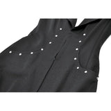 Dark in Love Collete Punk Sleeveless Long Fitted Coat