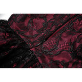 Dark in Love Red Black Lace Princess Dress
