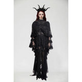 Dark in Love Zuri Vintage Lace Cape with Flowing Sleeves
