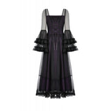 Dark in Love Lilith Bell Sleeve Gothic Maxi Dress