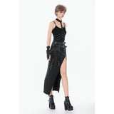 Dark In Love Punk Rib Cage Grommet Waist Cincher