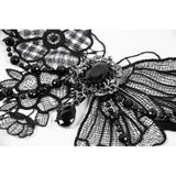 Dark in Love Lysandra Butterfly Lace Beaded Collar