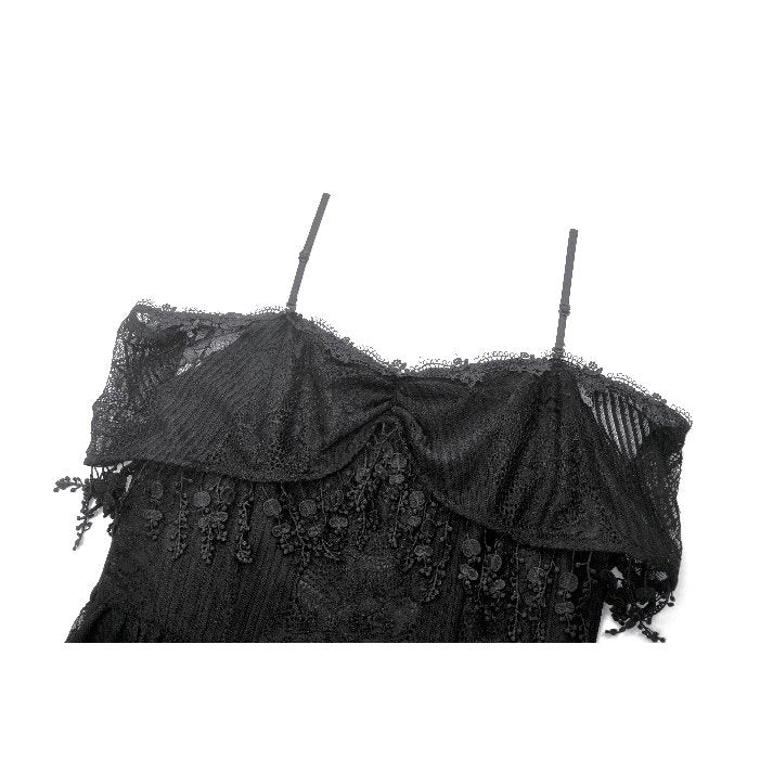 Dark in Love Soraya Gothic Lace High-Low Dress