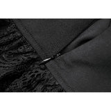Dark in Love Punk Eyelet Lace Layered Mini Skirt