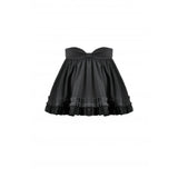 Dark in Love Lolita-Inspired Ruffled Mini Skirt in Black
