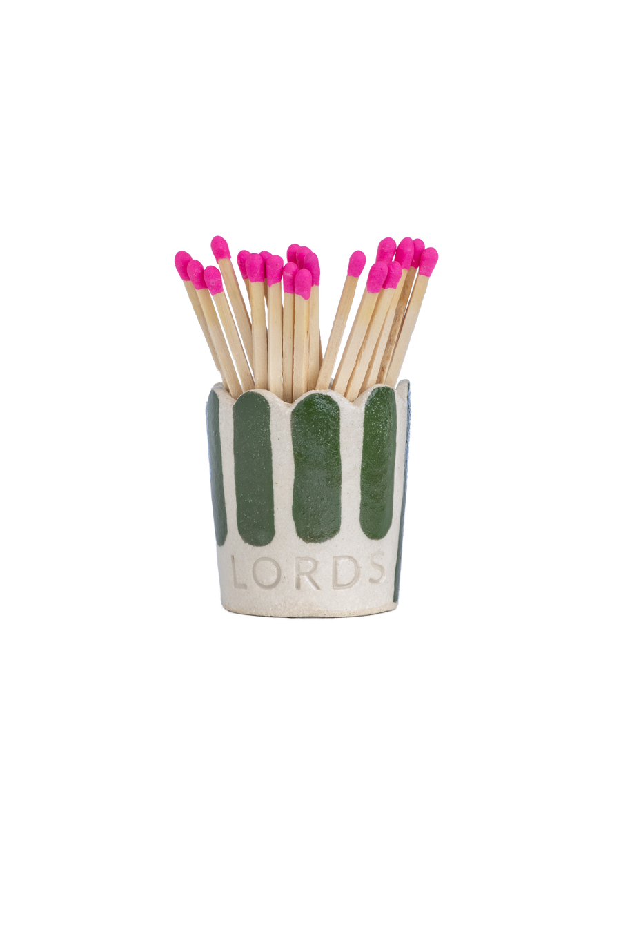 Ceramic Scallop Edge Match Pot Various Styles