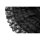 Dark In Love Beatrix Goth Satin Ruffled Overskirt