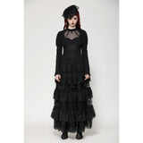 Dark in Love Avalon Gothic Embroidered Puff Sleeve Top