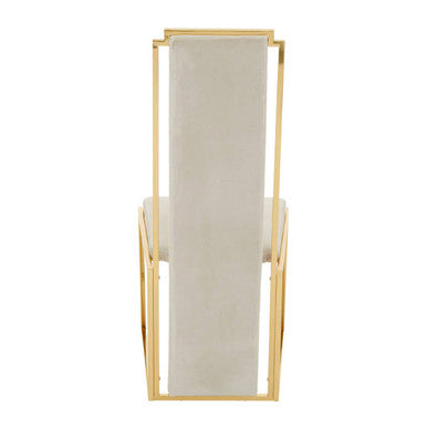 Gold Frame High Back Dining Chair | Deana