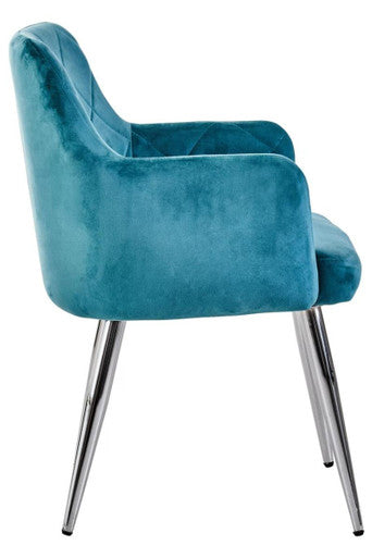 Light Blue Splayed Dining Chair | Tamzin
