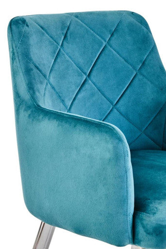 Light Blue Splayed Dining Chair | Tamzin