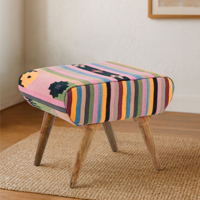 Multicolour Footstool | Cefena