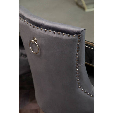 Grey Velvet Dining Chair | Richmond