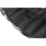 Dark in Love Bonded Tulle Layered Goth Mini Skirt in Black