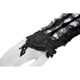 Dark in Love Erzebeth Lace-Up Gothic Arm Warmers